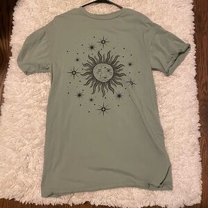 Sun & Moon Graphic Tee Shirt Dress